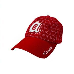Metro Town Red Baseball Cap Hat Atlanta Georgia Hook and Loop Closure Embroider